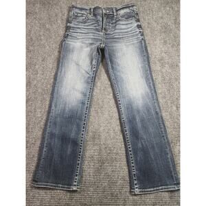 BKE Buckle Hudson Straight Leg Med Wash Women Size 14R Stretch Denim Jeans